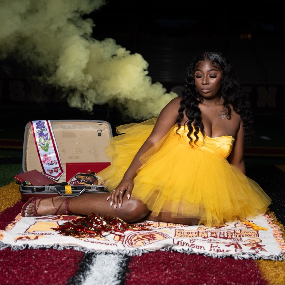 Custom Yellow Tulle Dress